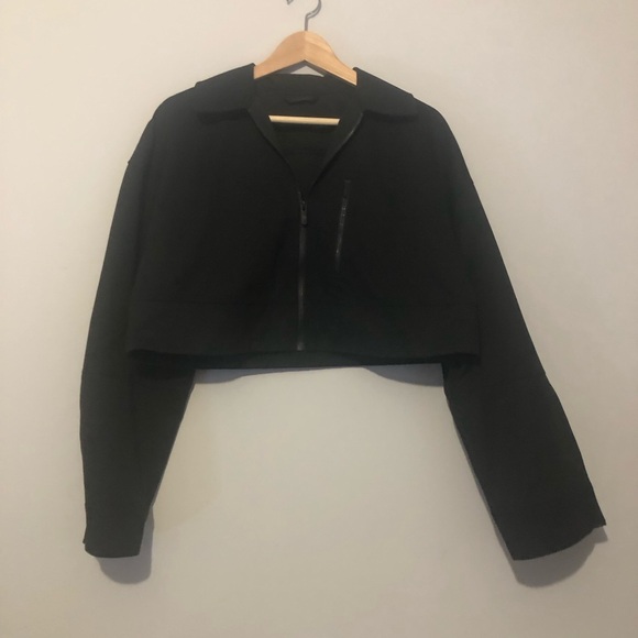 Lululemon Glyde 2-in-1 Adaptable Crop Women's Small Black Utility Jacket - Picture 4 of 8